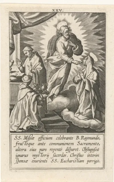 Catharina ontvangt de communie van Christus