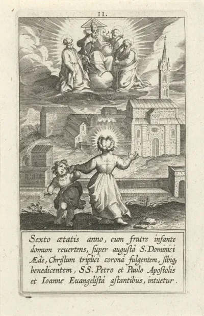 Catharina's visioen van Christus, Petrus, Paulus en Johannes de evangelist