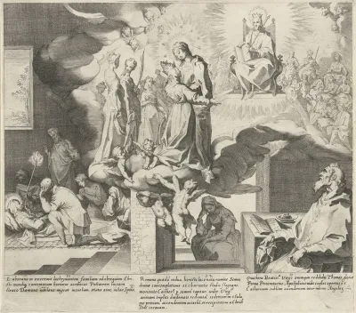 Catharina sterft op 33-jarige leeftijd / Catharina wordt in de hemel opgenomen