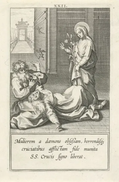Catharina verlost een bezetene van haar demonen