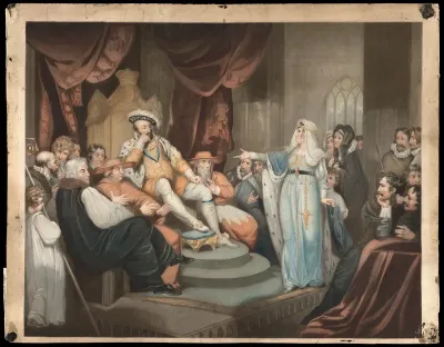 Catharine of Aragon pleading her cause before King Henry VIII