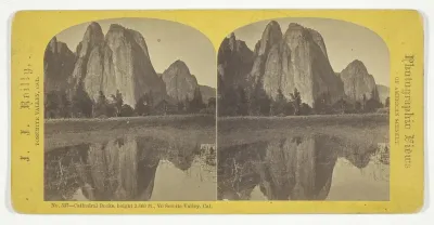 Cathedral Rocks, height 2,660 ft., Yo Semite Valley, Cal., No. 537 from the series "Yosemite Valley, Cal."