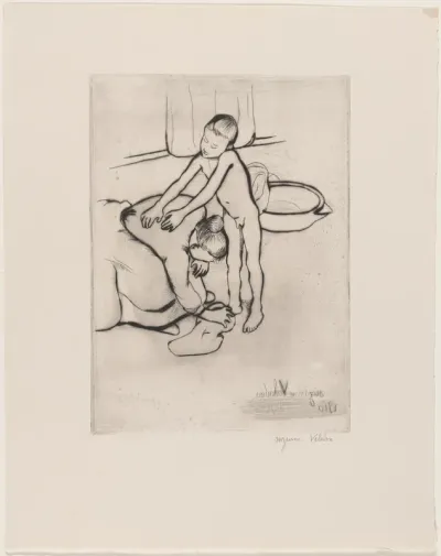 Catherine and Young Boy Nude