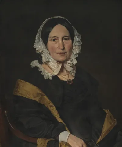 Cathrine Jensen, f. Lorenzen, kunstnerens hustru