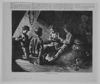 Caught in the Act, from "Harper's Bazar," Vol. VIII