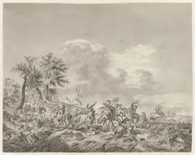Cavalerie-gevecht
