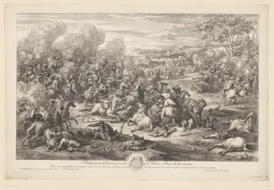 Cavalerie-gevecht opgedragen aan de hertog van Chevreuse