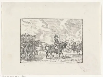 Cavalerie in een veldslag