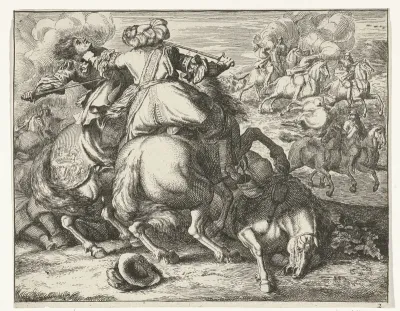 Cavalerie in gevecht