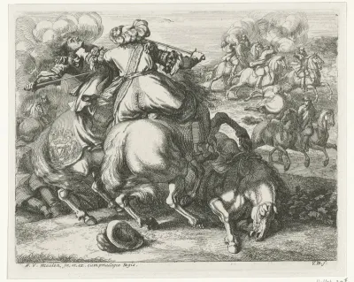 Cavalerie in gevecht