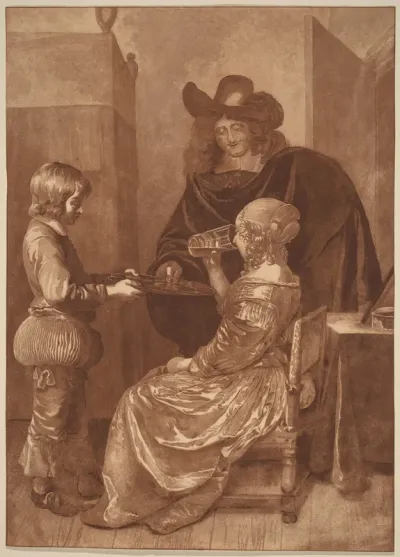 Cavalier and Lady with a Page