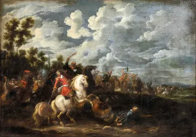 Cavalry engagement