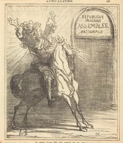Ce pauvre Louis XIV n'en croyant pas ses yeux