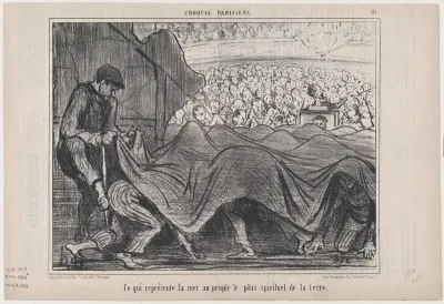Ce qui représente la mer au peuple..., from "Croquis Parisiens"