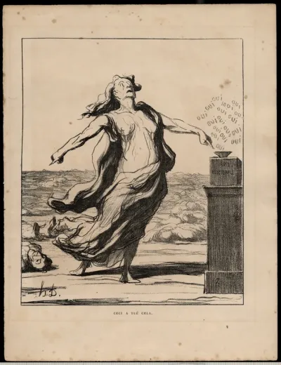 Ceci a tué cela. (This has done away with that.) from Album du Siége