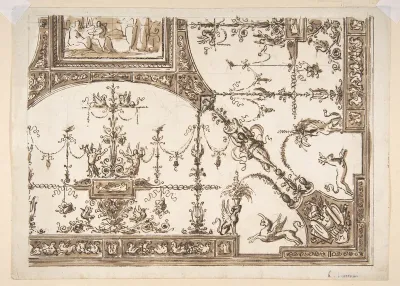 Ceiling Design with Grotesques