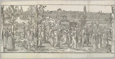 Celebration of a Circumcision from the frieze Ces Moeurs et fachons de faire de Turcz (Customs and Fashions of the Turks)