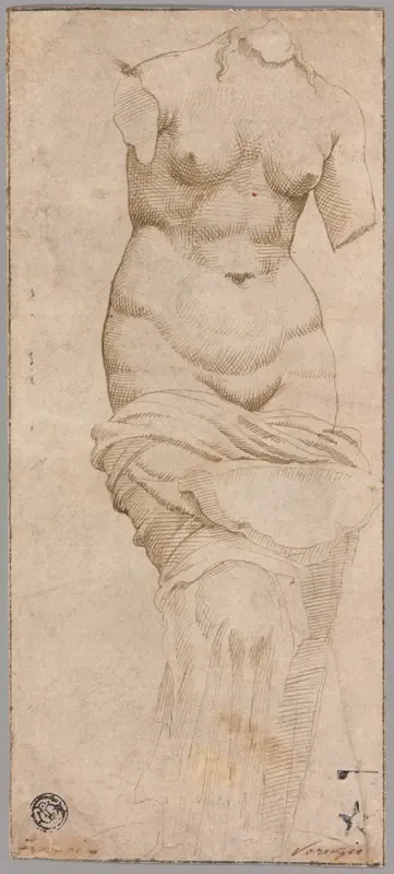 Celestial Venus (recto); Main Hall, Baths of Diocletian (verso)
