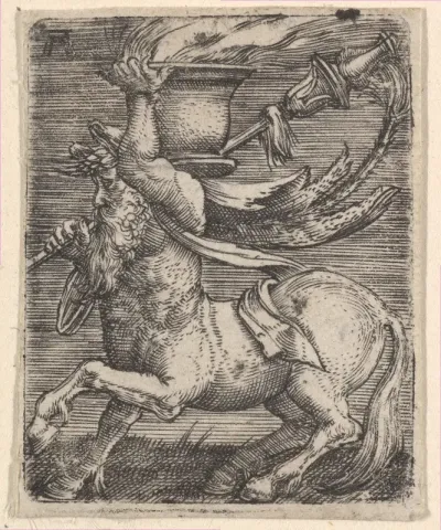 Centaur Carrying a Vase with Fire