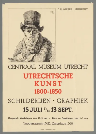 Centraal Museum Utrecht. Utrechtsche kunst 1800-1850. Schilderijen - graphiek. 15 juli t/m 13 sept (...)