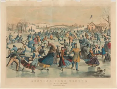 Central Park, Winter:  The Skating Pond