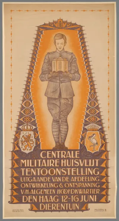 Centrale Militaire Huisvlijttentoonstelling uitgaande van de afdeeling ontwikkeling & ontspanning v.h. Algemeen Hoofdkwartier Den Haag 12-16 Juni. Dierentuin