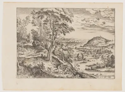 Cephalus and Procris, from Landscapes with Biblical and Mythological Scenes