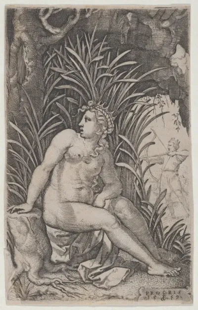 Cephalus and Procris, from "The Greek Heroines"