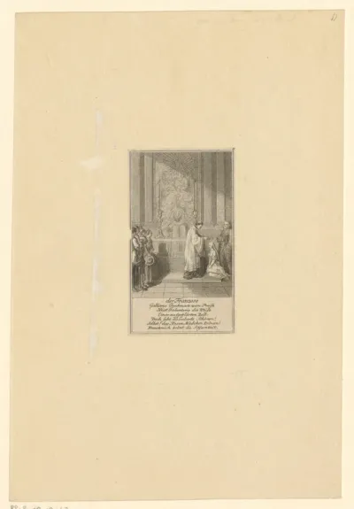 Ceremonie in een Franse kerk