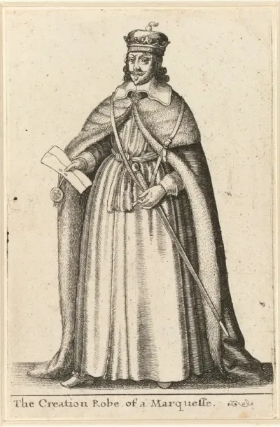 Ceremoniële kledij van een Engelse markies