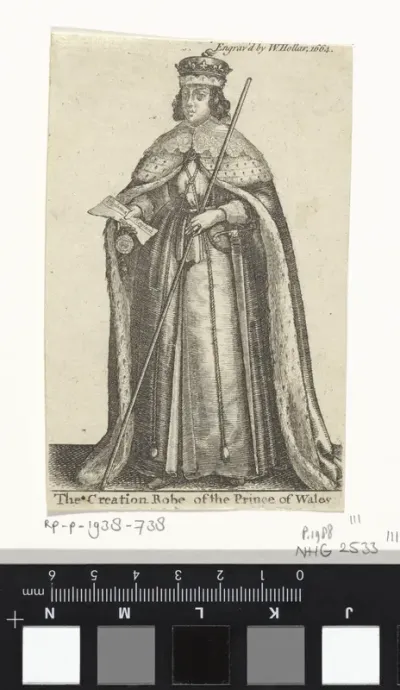 Ceremoniële kledij van een Engelse prins