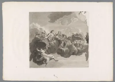 Ceres, Cybele en de volgelingen van Flora op de wolken