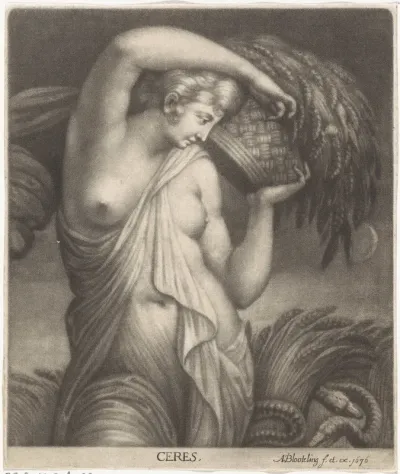 Ceres in een korenveld