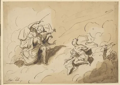 Ceres pleading with Jove for the return of Prosperpina, from Ovid, "Metamorphoses," Book V