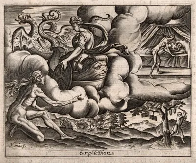 Ceres punishes Erysichthon of Thessaly with perpetual hunger