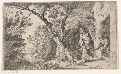 Ceres verandert Ascalabus in een hagedis