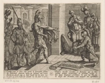 Cerialis vergeeft Romeinse soldaten die Civilis geholpen hadden