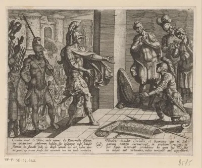 Cerialis vergeeft Romeinse soldaten die Julius Civilis hadden geholpen