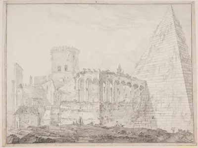 Cestiuspyramiden ved Porta S. Paulo