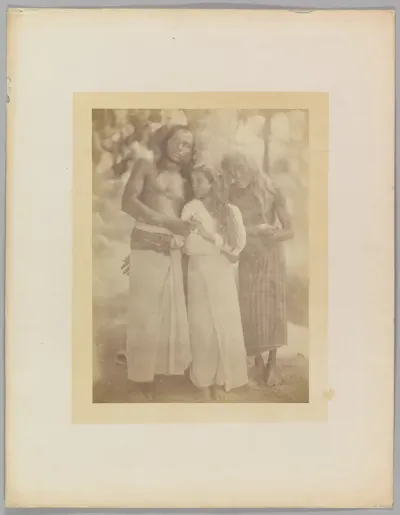 Ceylonese Group by a Tree