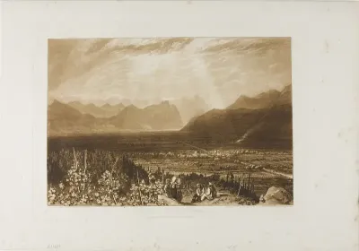 Chain of Alps from Grenoble to Chamberi, plate 40 from Liber Studiorum