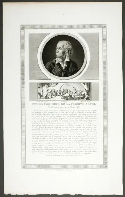 Chalier, Procureur of the Lyon Commune, from the series Tableaux historiques de la révolution française