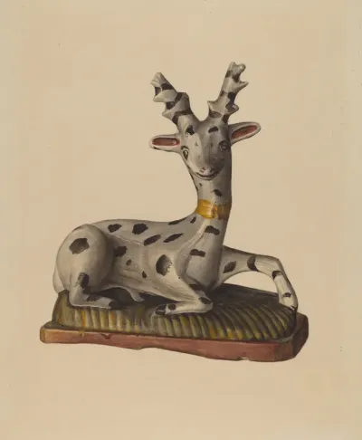 Chalkware Deer