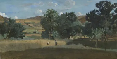 Champ de blé dans le Morvan