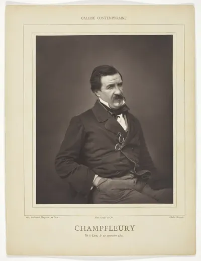 Champfleury (born Jules François Felix Fleury-Husson, French critic and novelist, 1821-1889)