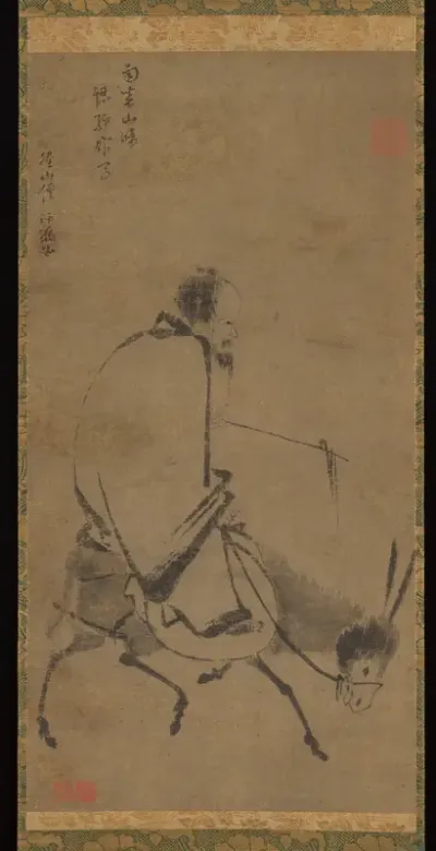 Chan master riding a mule