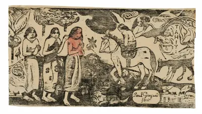 Change of Residence, from the Suite of Late Wood-Block Prints