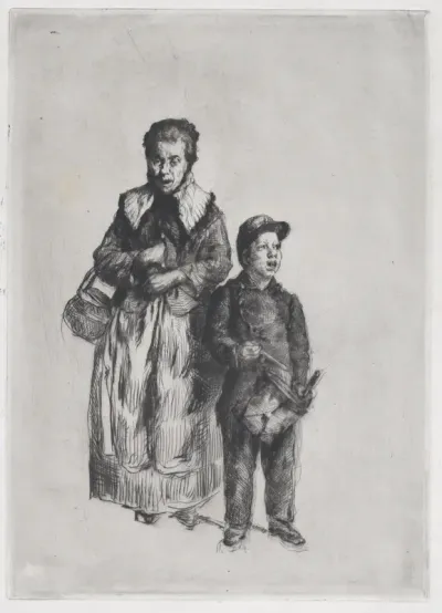 Chanteurs des rues, grande pièce