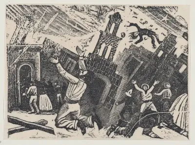 Chaos during an earthquake