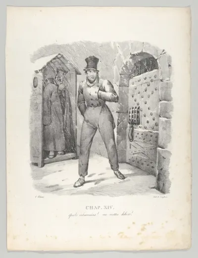 Chap. XIV: Quels inhumains! me mettre dehors! (How inhuman to put me out-of-doors!)